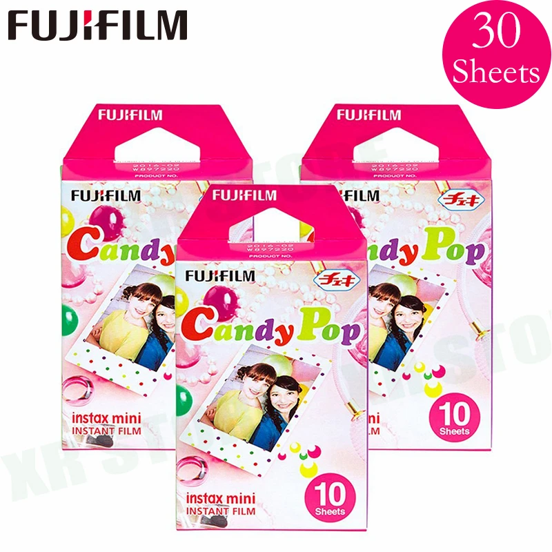 Белая пленка для Fuji Instax Мини 11 8 9 Candy pop мгновенной съемки Фотобумага 30 листов на