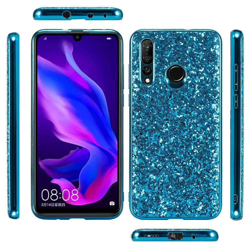 Чехол для Huawei Nova 4 блестящий Блестящий задний Honor 8A/8s/10i/V20/Play 8A тонкий защитный