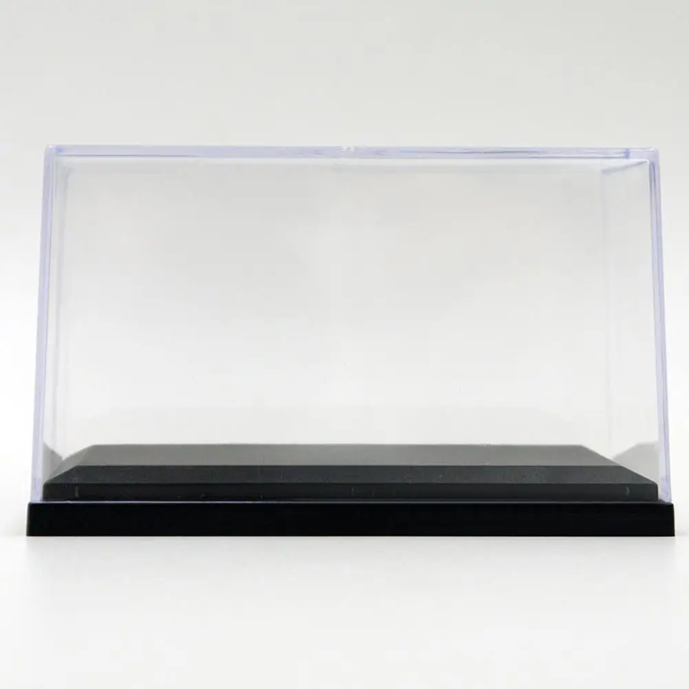 

RCtown Acrylic Display Case for 1:64 Scale Car Dust-Proof Black Base Display Box for Diecast Model Toy Car