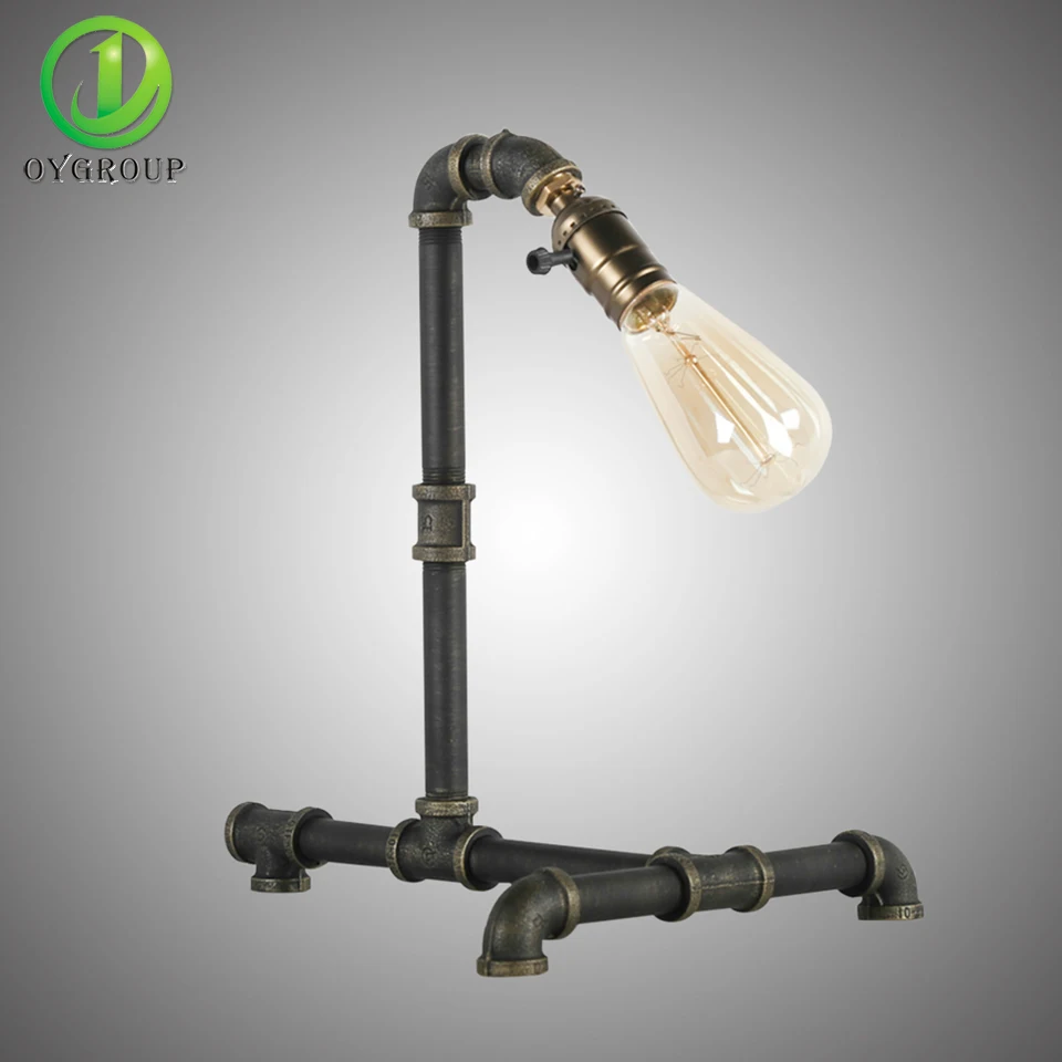 Винтажные светильники для водопроводных труб Ретро промышленные настольные