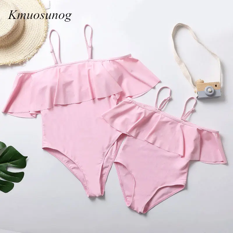 Для мамы и дочки купальники Лето Семейные комплекты с принтом комплект купальников для мамы и дочки пляжное сексуальное бикини Одежда C0305