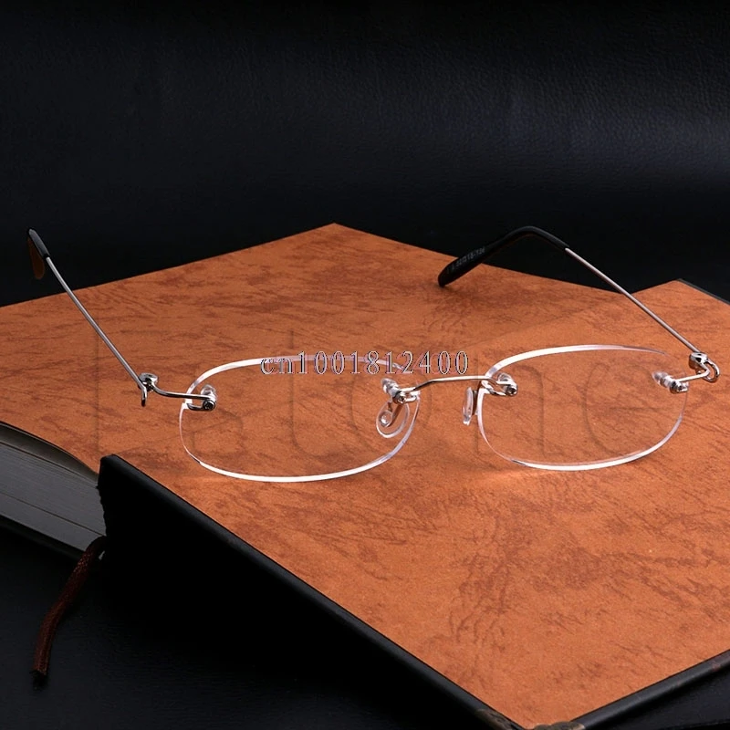 1 шт. Модные мужские и женские металлические оправы без очки для чтения