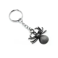 brand new fashion high quality spider keychain women key ring alloy men keyholder original gift