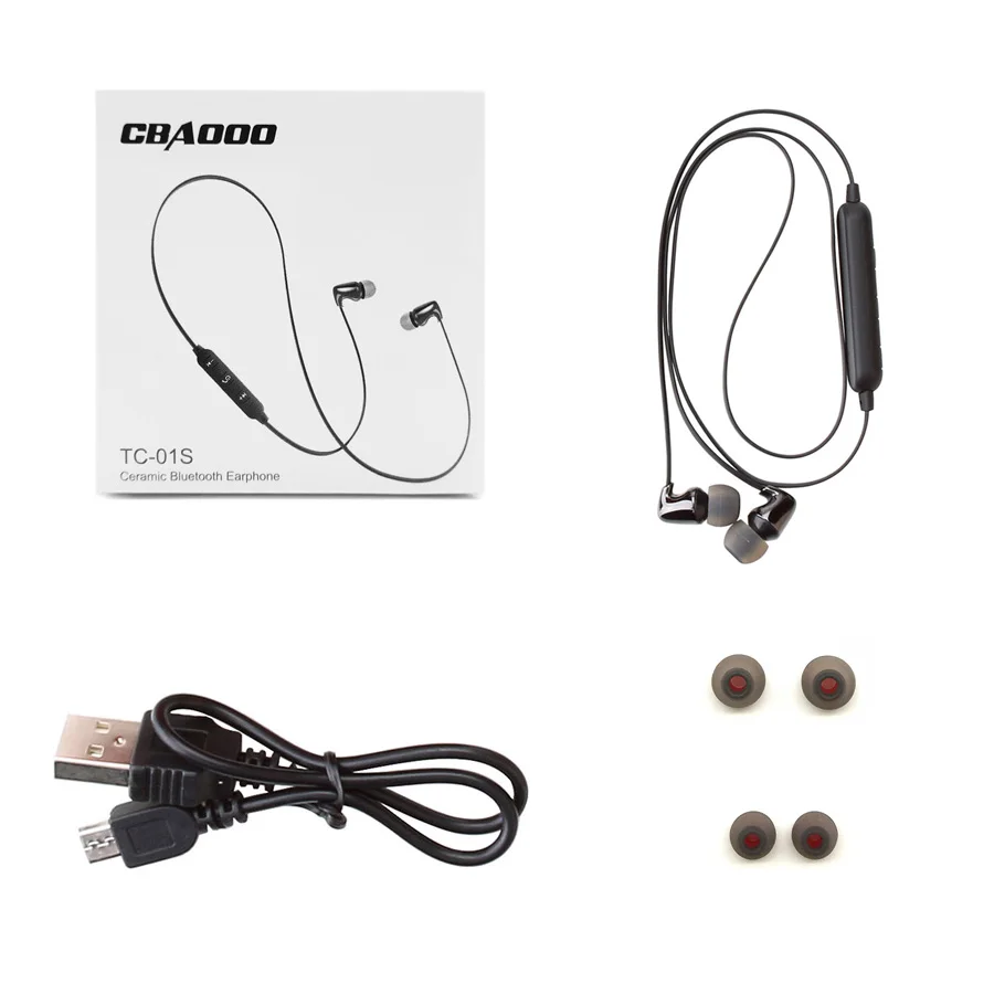 CBAOOO TC01S Ceramic Bluetooth Earphone wireless headphone sports Running bass Headsets | Электроника