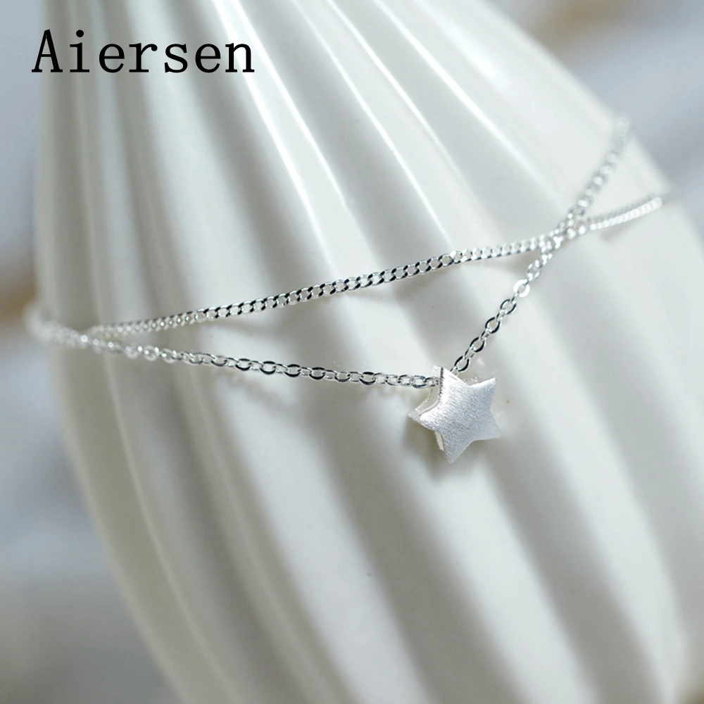 Aiersen 2018 Новая двухслойная звезда бижутерия для ног женские ножные браслеты