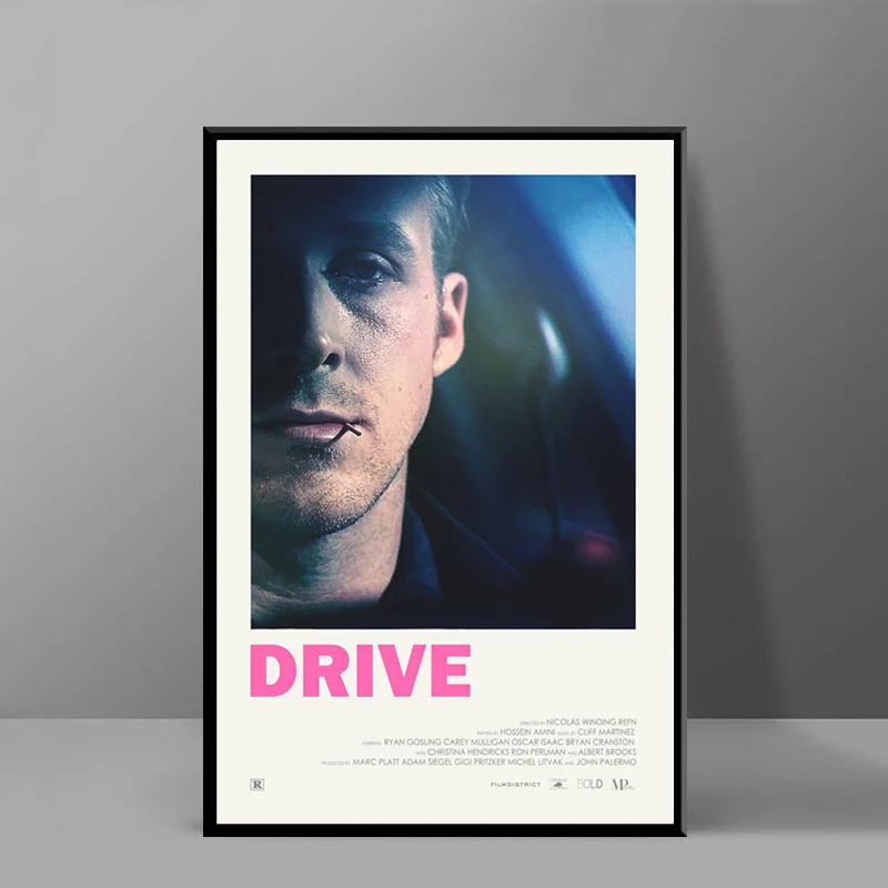 Драйв классический фильм Ryan Gosling постер классического кинофильма и принты Холст