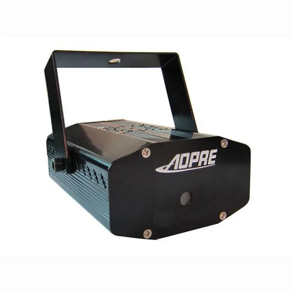 Портативный лазерный сценический прожектор с 4 картинами мини проектор для