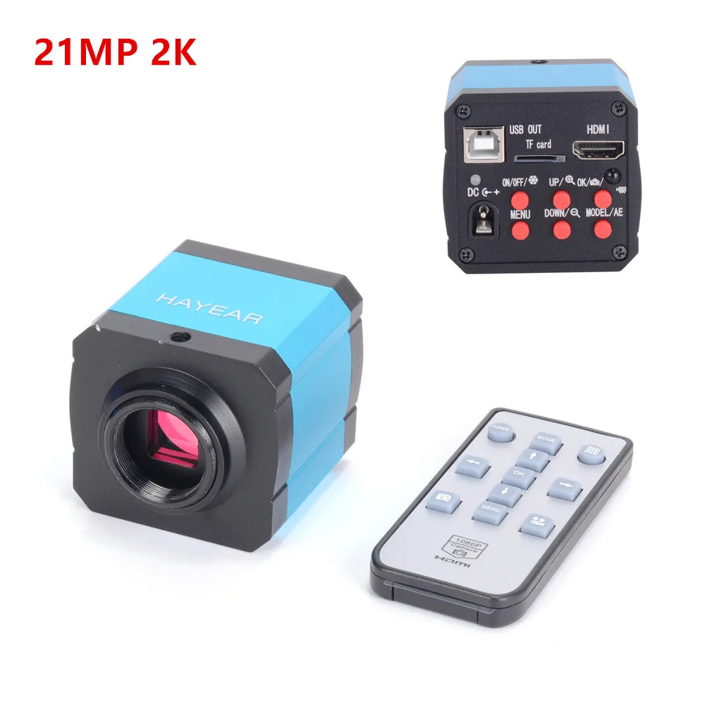 Оранжевый 21MP 1080P 60FPS 2K HDMI USB промышленный микроскоп камера 100X C-mount объектив цифровой микроскоп электронный паяльный микроскоп - Цвет: Оранжевый