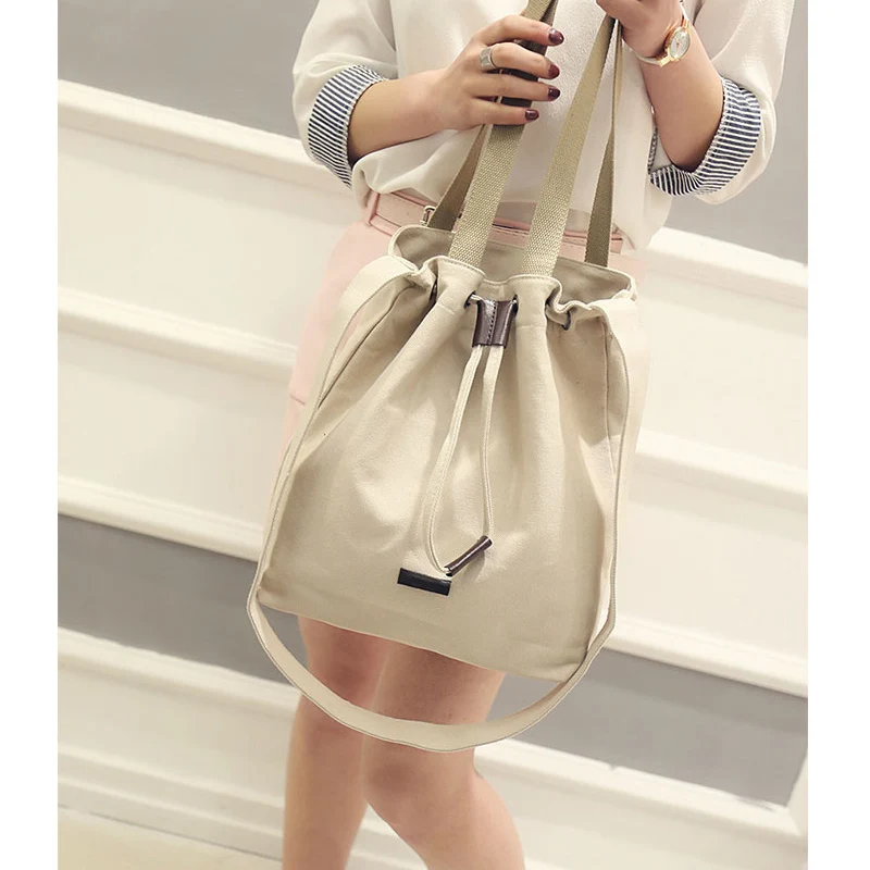 Новинка Женская Холщовая Сумка через плечо и тоут Хлопковая сумка для покупок