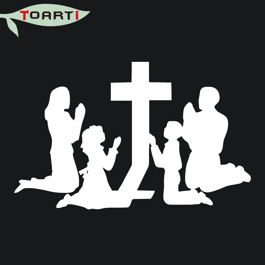 Виниловые наклейки для автомобиля с надписью Family mouly at the Cross Western Religion Jesus Devil God Car