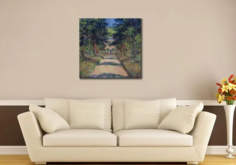 Искусство на холсте высокое качество для продажи дорожка в монетах сад Giverny II