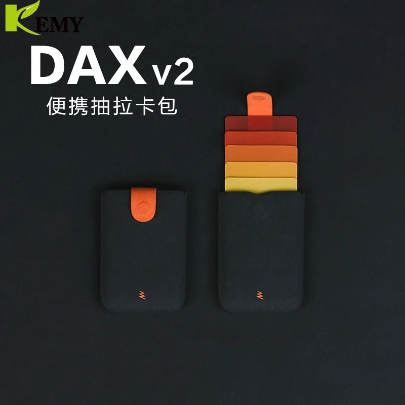 Новое поступление DAX V2 мини тонкий портативный держатель для карт, дизайнерский мужской кошелек градиентного цвета, 5 карт, короткий женский кошелек