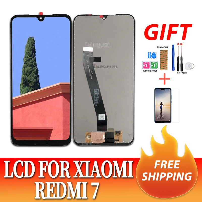 ЖК дисплей 6 26 дюйма с рамкой для Xiaomi Redmi 7 экран + сенсорная панель дигитайзер в