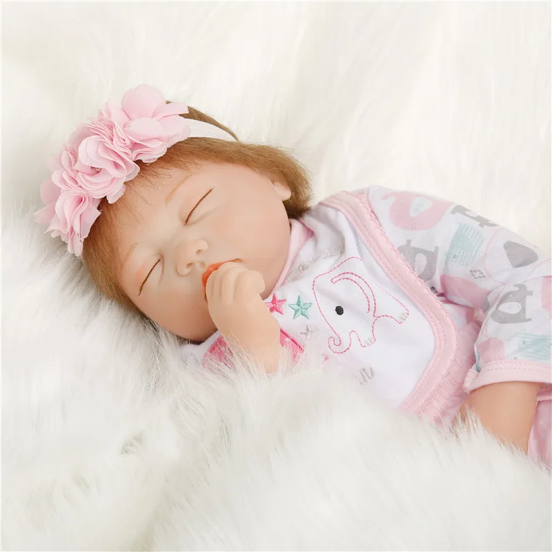 SanyDoll 22 дюйма 55 см Детские куклы из силикона Реалистичная кукла милый кусок одежды