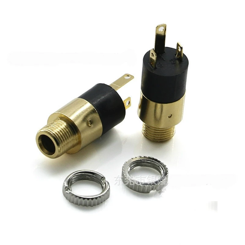 

5 шт. PJ-392 разъем для наушников 3,5 мм разъем для аудио-видео 3,5 стерео пояс гайка золотое покрытие технология Бесплатная доставка