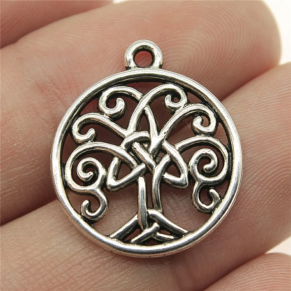 Символ Triquetra Подвески для изготовления ювелирных изделий символ Triquetra Подвески для изготовления браслетов античный серебряный цвет - Окраска металла: B13719-15pcs-23x20mm