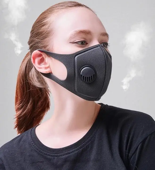 3D маска PM2.5 анти дымовая Маска дыхательный клапан Анти пыль рот Активированный