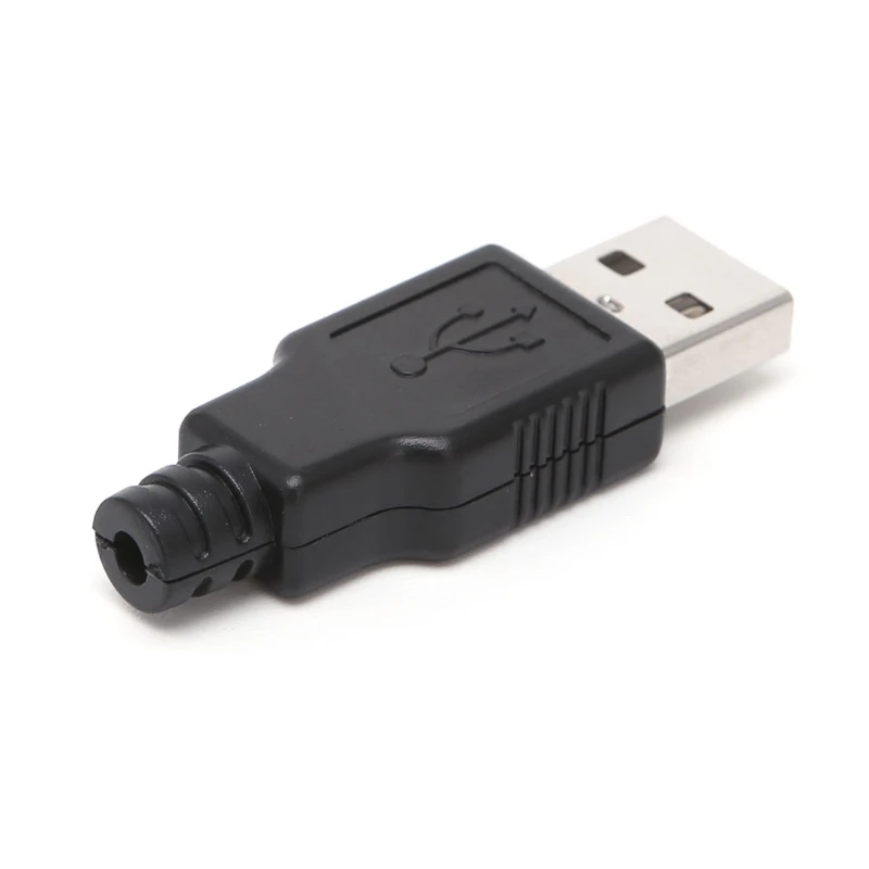 10 комплектов сделай сам USB 2 0 тип А штекер 4-контактный разъем с пластиковой