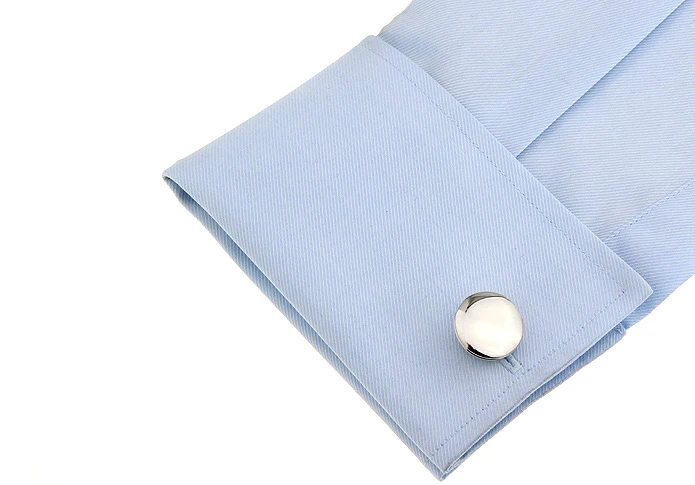Men's Photo Frame Cuff Links Copper Material Silver Color | Украшения и аксессуары