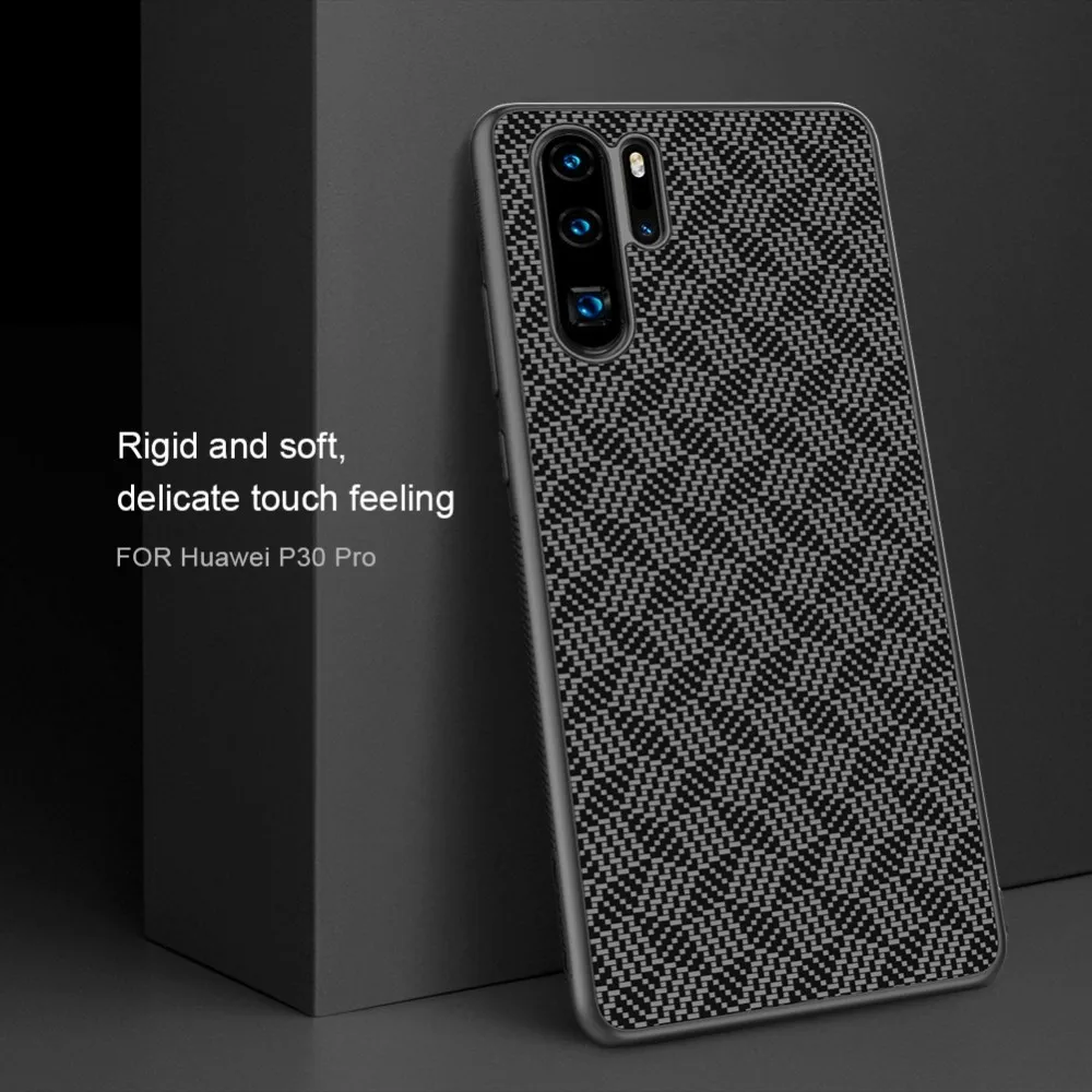 Чехол для huawei P30 Pro NILLKIN плед из синтетического волокна ТПУ Рамка+ PC задняя крышка чехол для huawei P30 Pro - Цвет: Plaid Style