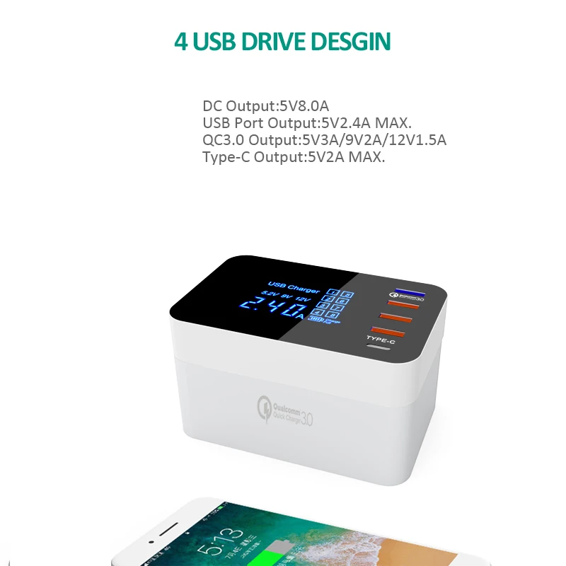 INGMAYA Smart USB зарядное устройство Qi Беспроводная зарядная станция Быстрая зарядка 3,0 для iPhone X samsung S8 Edge huawei Nexus Mi адаптер переменного тока