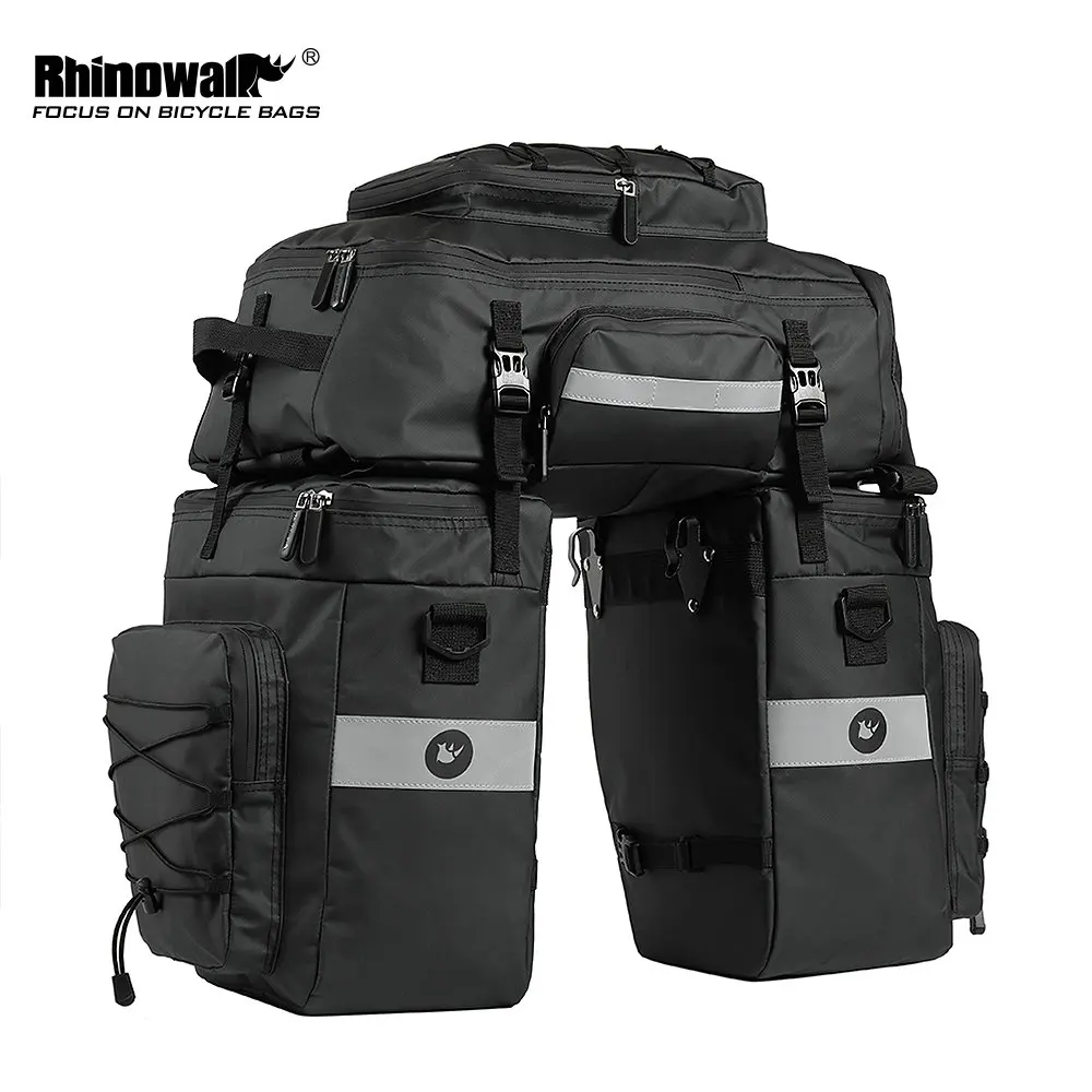 RHINOWALK 75L MTB велосипедная Задняя Крышка багажника 3 в 1 Многофункциональный