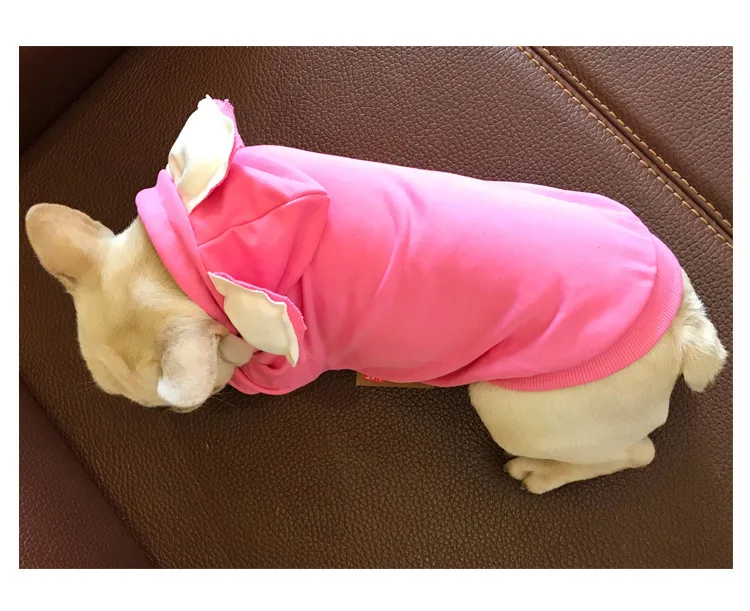 Bigeyedog собачья одежда Осенняя и весенняя одежда для домашних питомцев пудель, йоркширский терьер Мопс французская одежда для бульдога пальто толстовка одежда для домашних животных