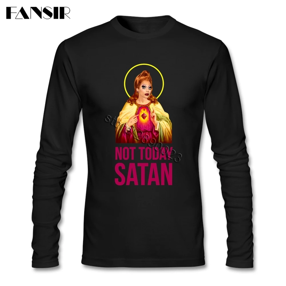 Новое поступление Bianca Del Rio Rupaul футболки Для мужчин Длинные рукава о-образный