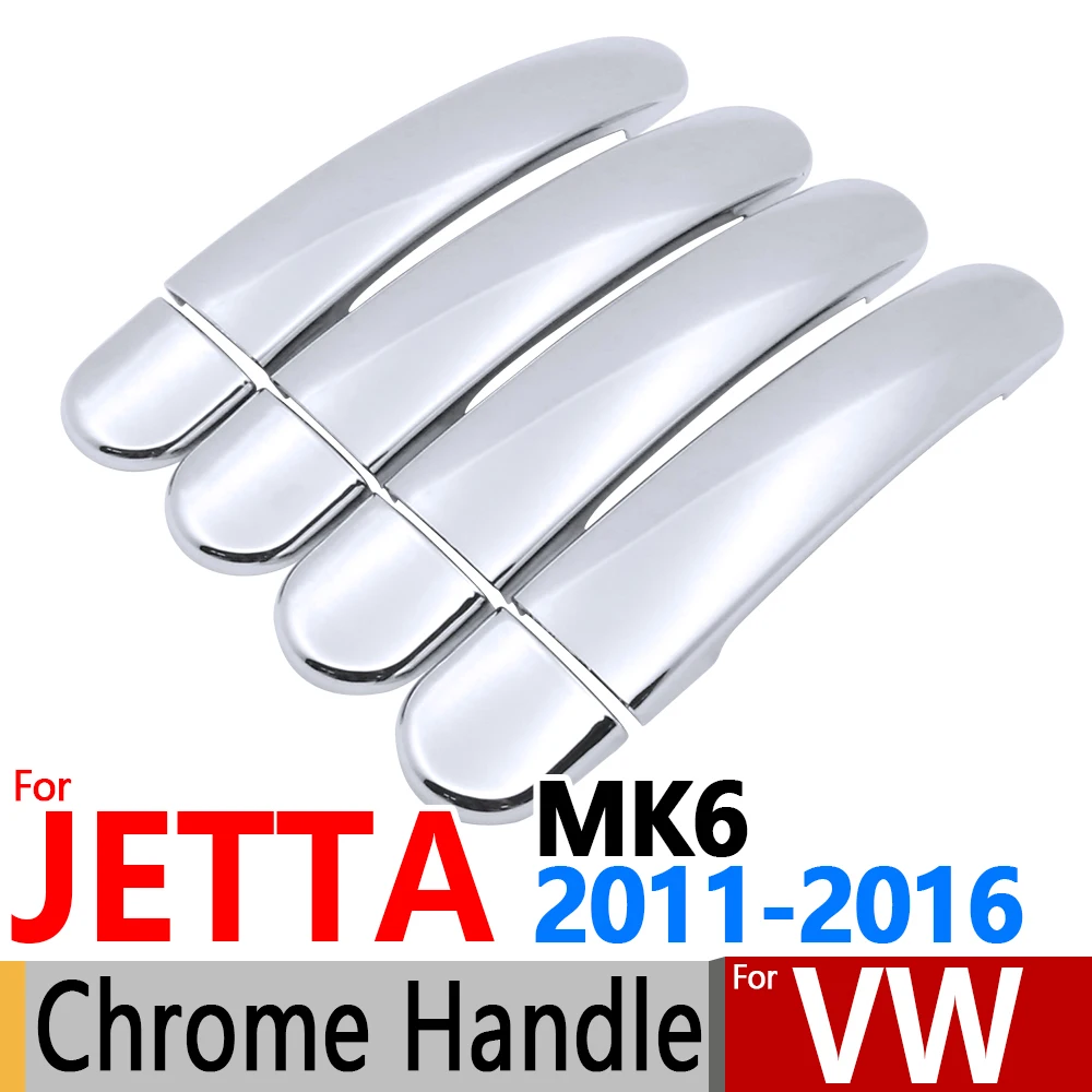 Для VW Jetta A6 MK6 2011 2016 хромированные покрытия для дверных ручек набор отделки из