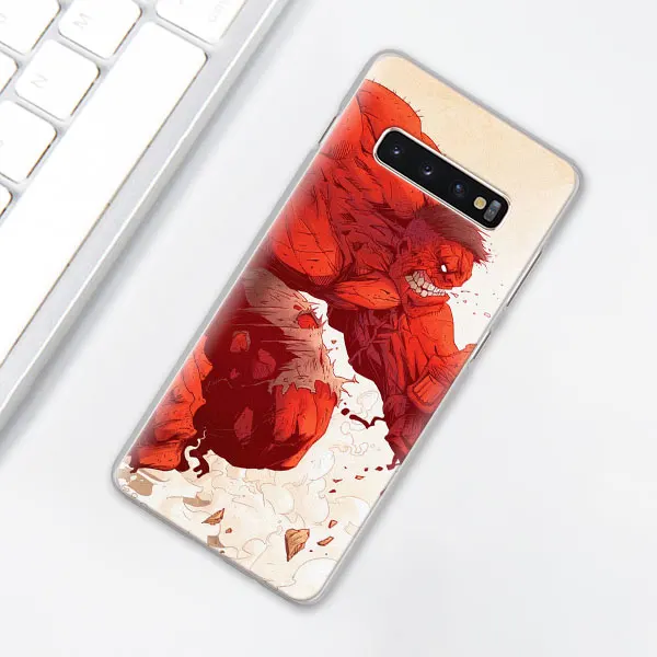 014 Комикс, супергерой "Халк", "крашеный чехол для телефона для samsung Galaxy S10e S10 плюс S7 S8 S9 Plus Note 8 9 M10 M20 M30 жесткий чехол Coque - Цвет: 014