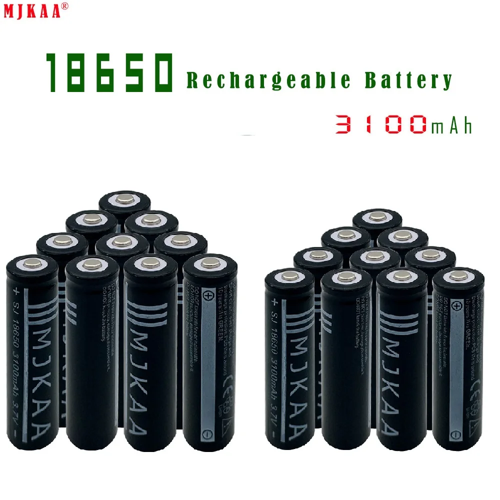 Высокое качество 18650 3 7 V 3100mAh литий-ионная аккумуляторная батарея для