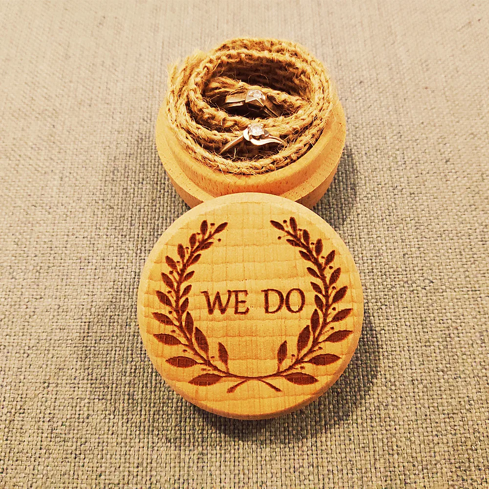 1 шт. деревянная коробка для свадебных колец | Дом и сад