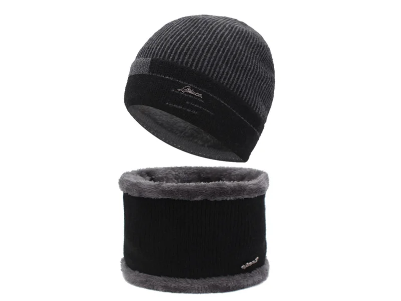 YOUBOME плюс женская вязаная шапка шарф Skullies Beanies Зимние шапки для мужчин и женщин женская теплая шерстяная Толстая брендовая Шапка-бини для девочек