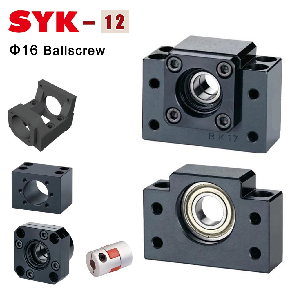 SYK BK12 BF12 FK12 FF12 C3 C5 C7 опорный блок MGD16 MBA12 C MBL12 кронштейн двигателя Корпус гайки для