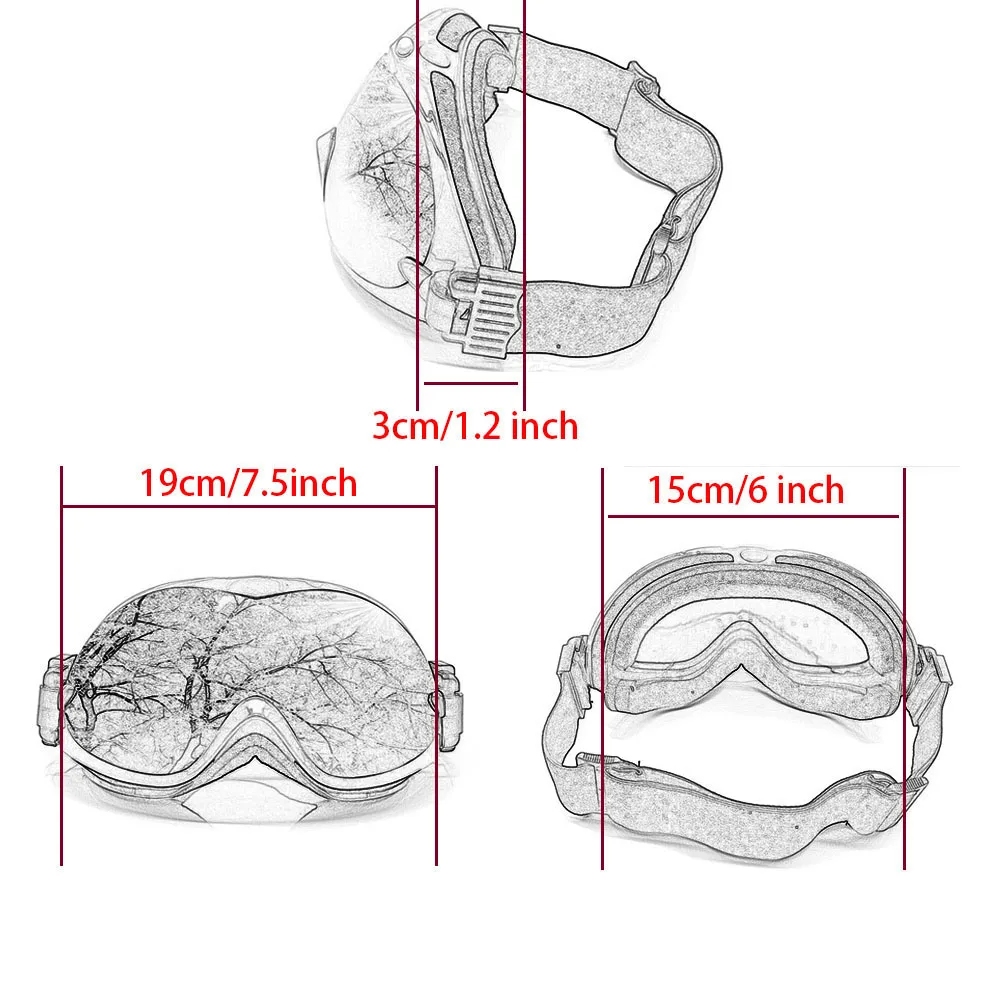 

Professional Ski Goggles Double Layers Lens Anti-fog UV400 Ski Glasses Skiing Snowboard Men Women Snow Goggles
