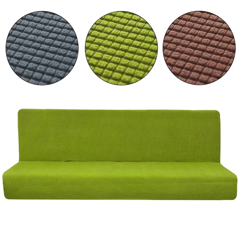 

High Quality Knitting Lattice Solid Elastic Sofa Cover Sofa Slipcover Fold All-inclusive Cover For Couch Without Armrest Sofa