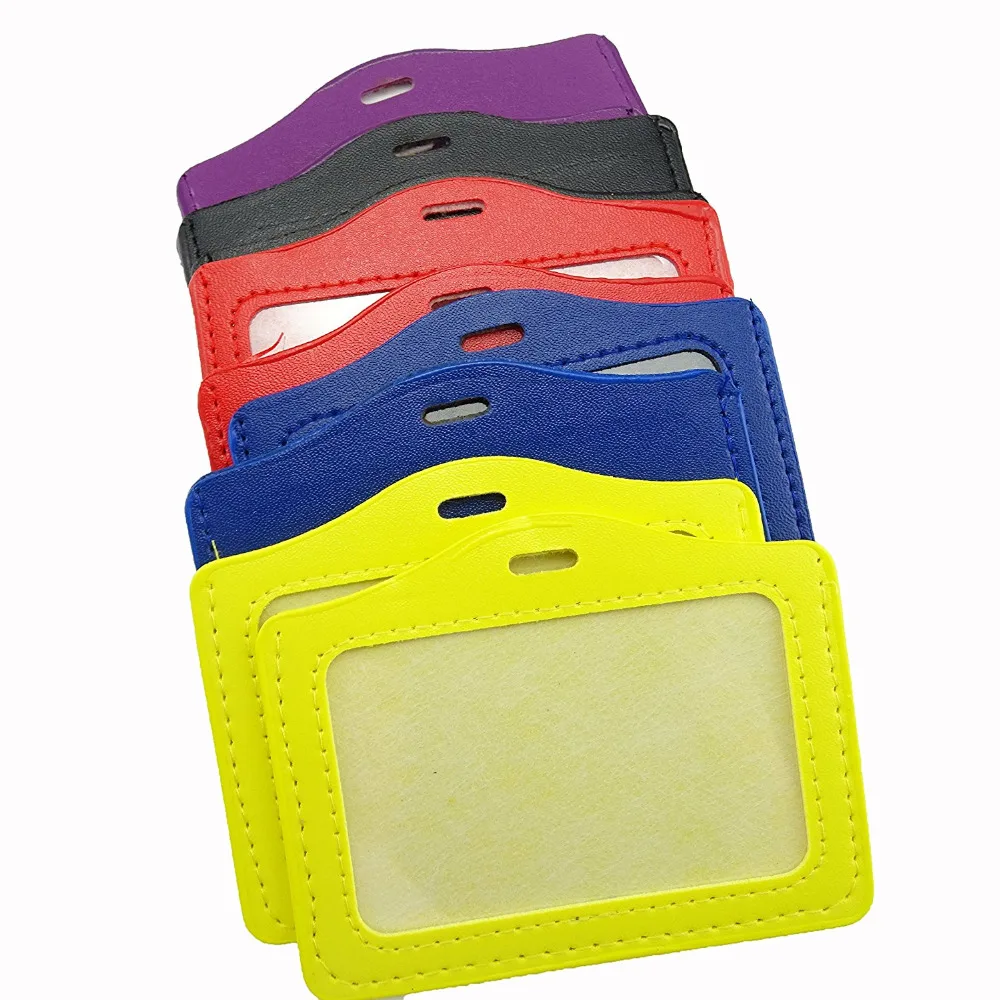 10 шт. горизонтальный стиль держатель для кредитных карт из искусственной кожи с