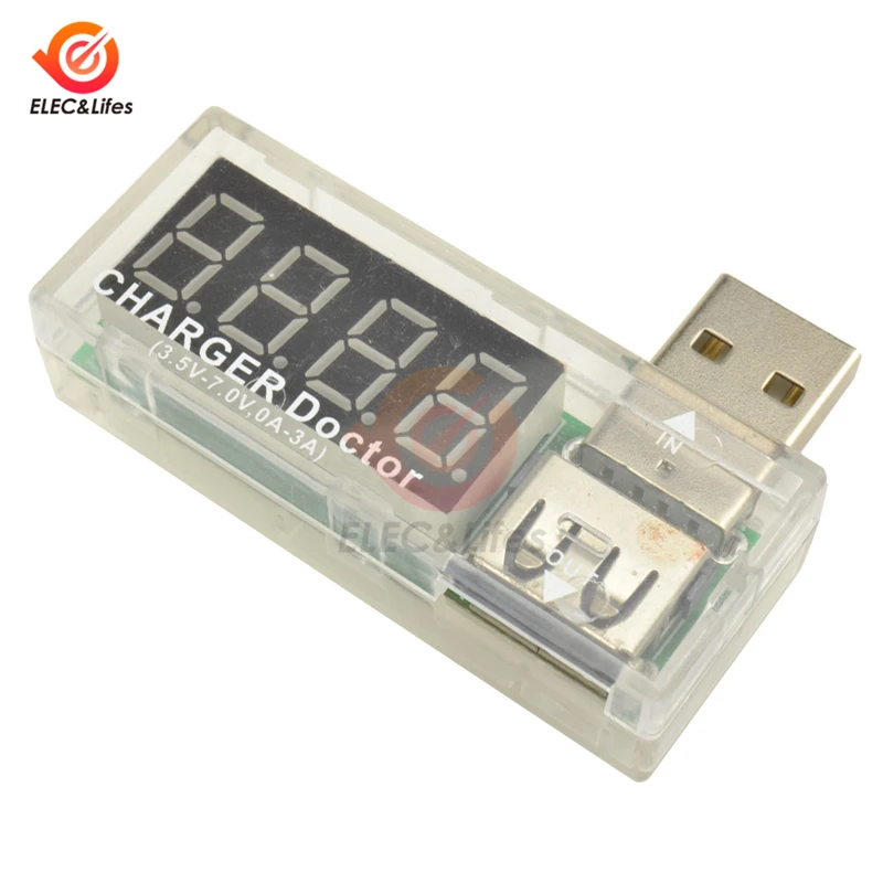 USB измеритель напряжения ЖК цифровой вольтметр амперметр постоянный ток 3 5 7 В