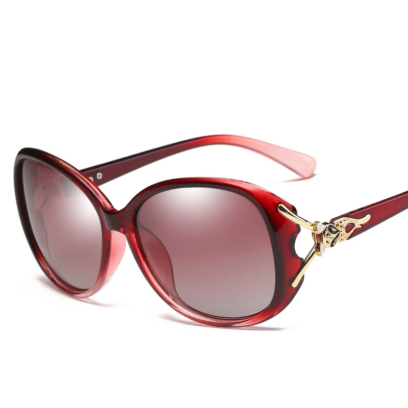 Automobiles Driver Goggles Lady New Polarizing Sunglasses Fashionable Sun glasses Large Frame Leopard Head Driving Glasses UV400 |