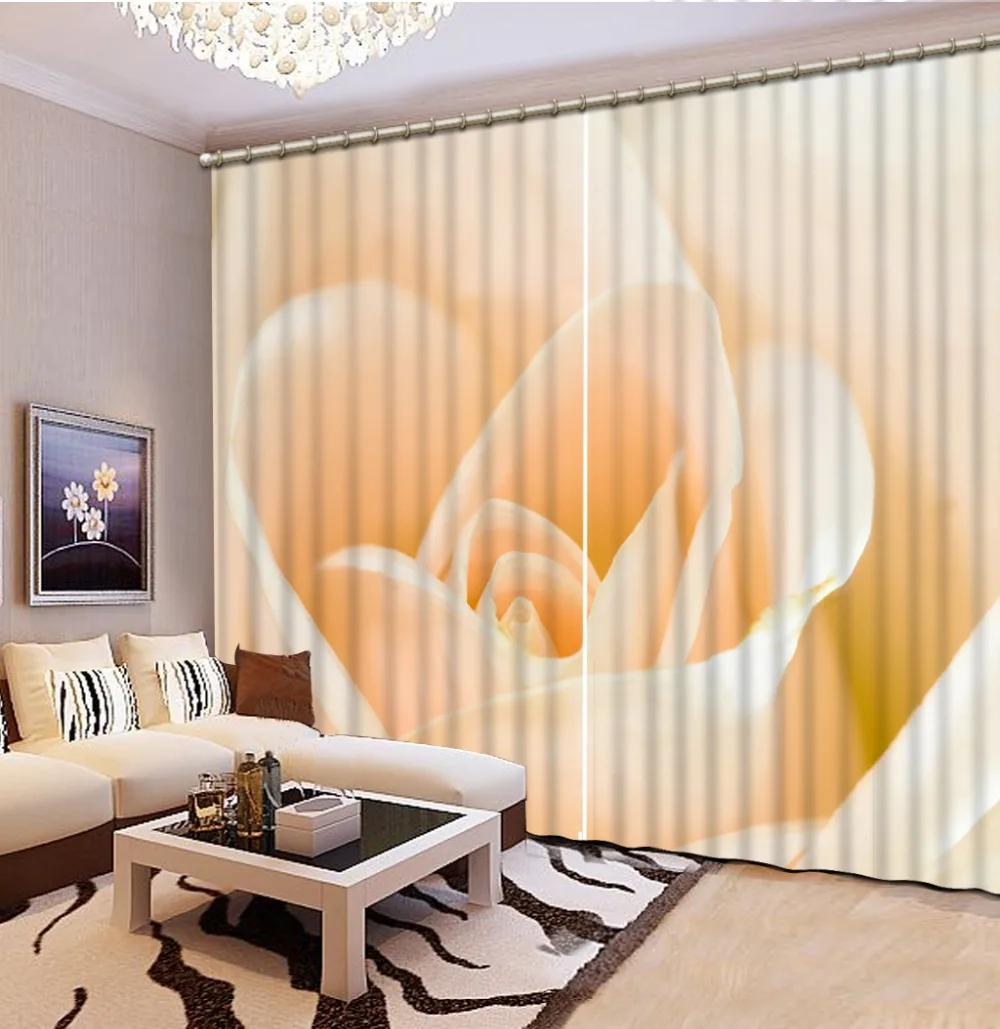 

fashion rose flower curtains
