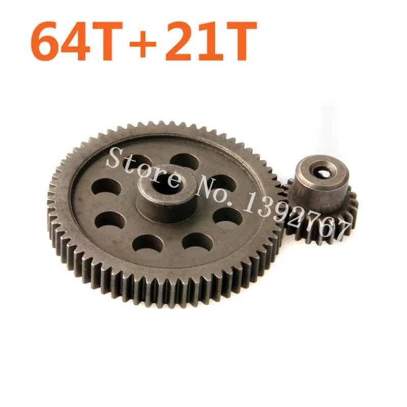 11184 Металл Diff.Main Gear 64T и 11181 мотор s 21T RC части 1/10 машина HSP BRONTOSAURUS Hobby Baja Himoto Amax 94111|gear