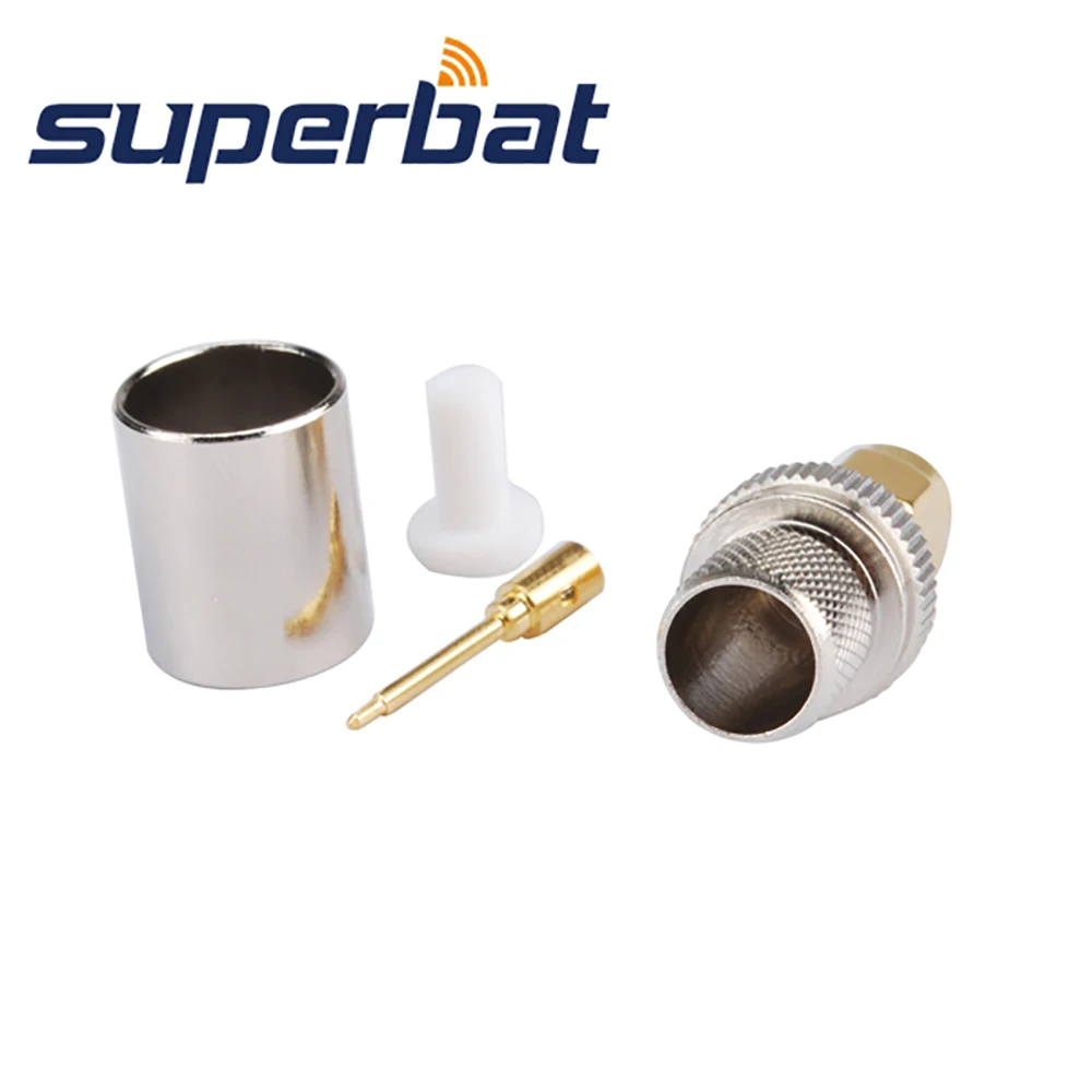 Superbat SMA разъем ПК/LAN обжим для коаксиального кабеля RG8 RG213 LMR400 10 шт.|connector sma male|male quick