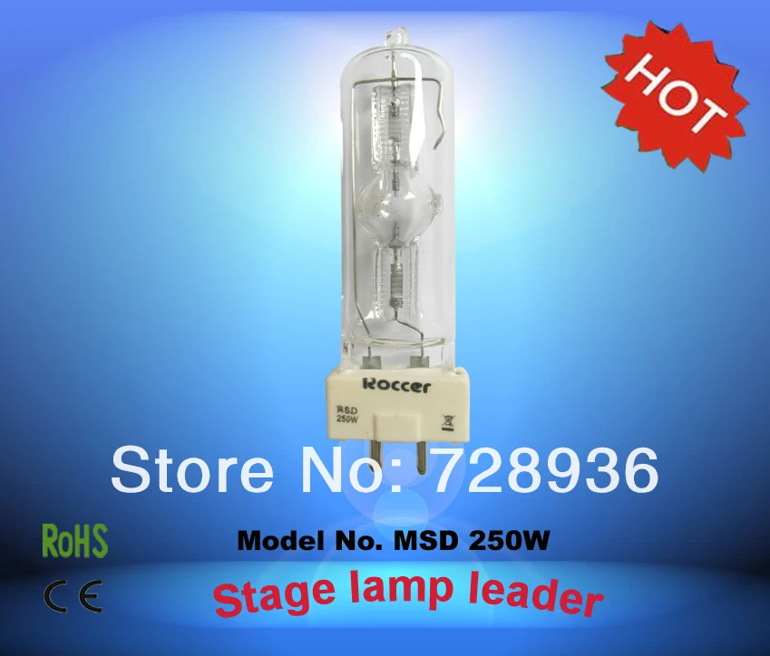ROCCER MSD250W GY9.5 для металлогалогенной лампы CE 250W msd 250 msd250|msd 250|halide - Цена: 2 606,78 руб.