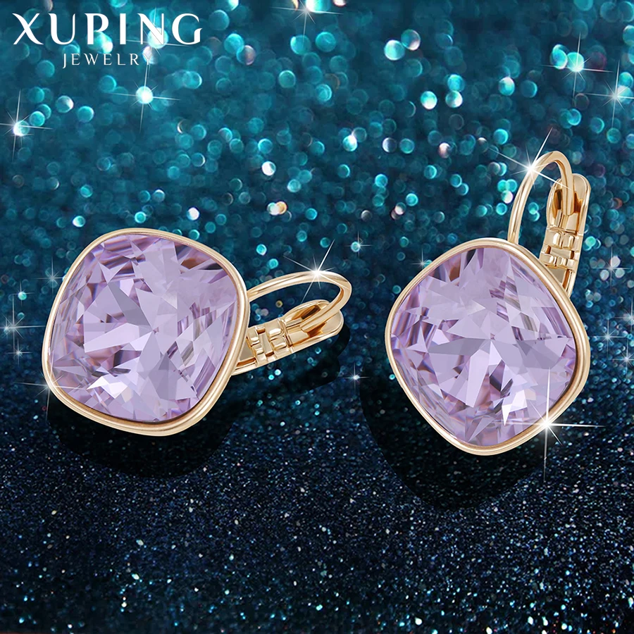 Xuping серьги-кольца ювелирные изделия Кристаллы от Swarovski вечерние темперамент День матери подарок для женщин девочек M76 \ M77-20373