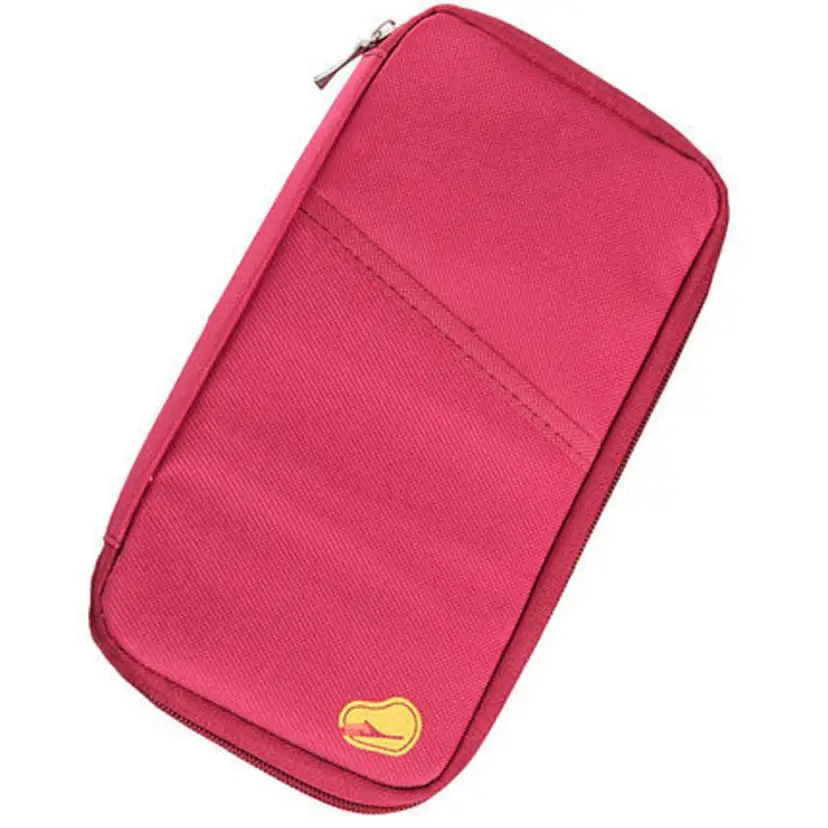 Hot Pink Новинка, кошелек для паспорта, путешествий, многоцелевой, для кредитных карт, посылка, ID, держатель для карт, Обложка для паспорта, кошелек, кошелек, органайзер, сумка - Цвет: Hot Pink