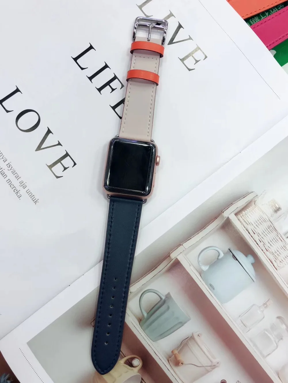 Горячая продажа кожаный петля для iwatch 4 группы одиночный Тур rallye 40 мм 44 42 38 ремешок