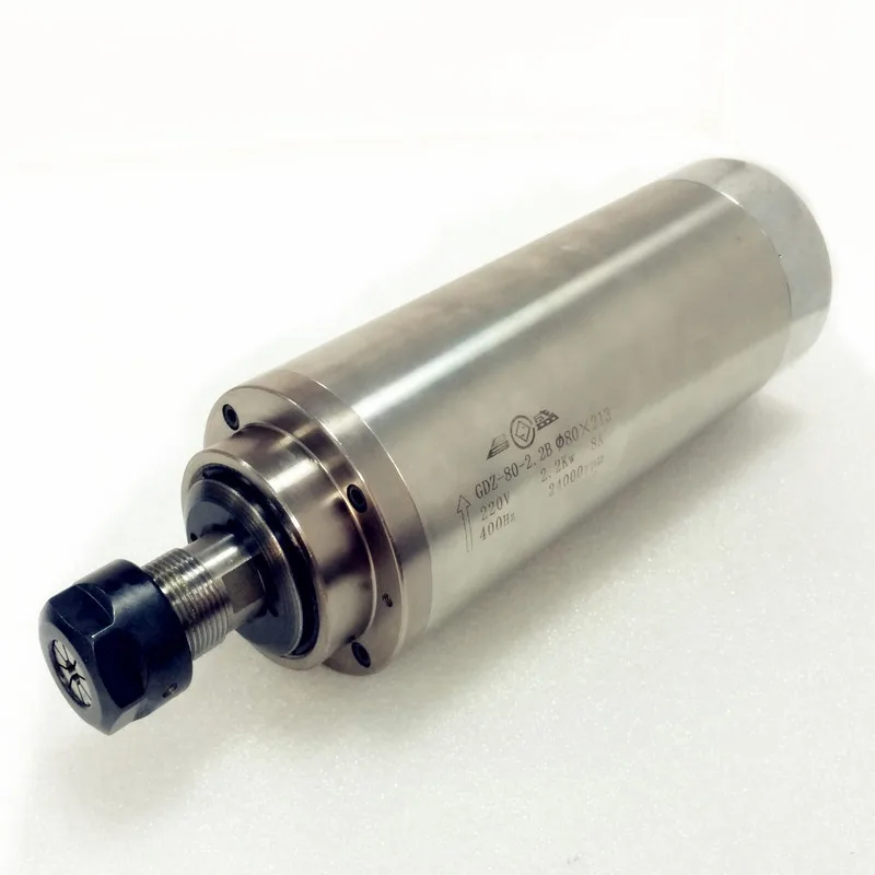 2.2kw с водяным охлаждением CNC Шпиндельный двигатель ER20 4 подшипник и VFD/инвертор 80