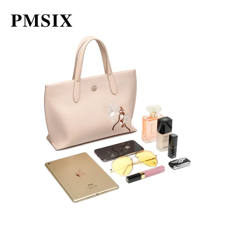 PMSIX модные женские сумки вышивка цветы спилок Наплечная Сумка женская клатч