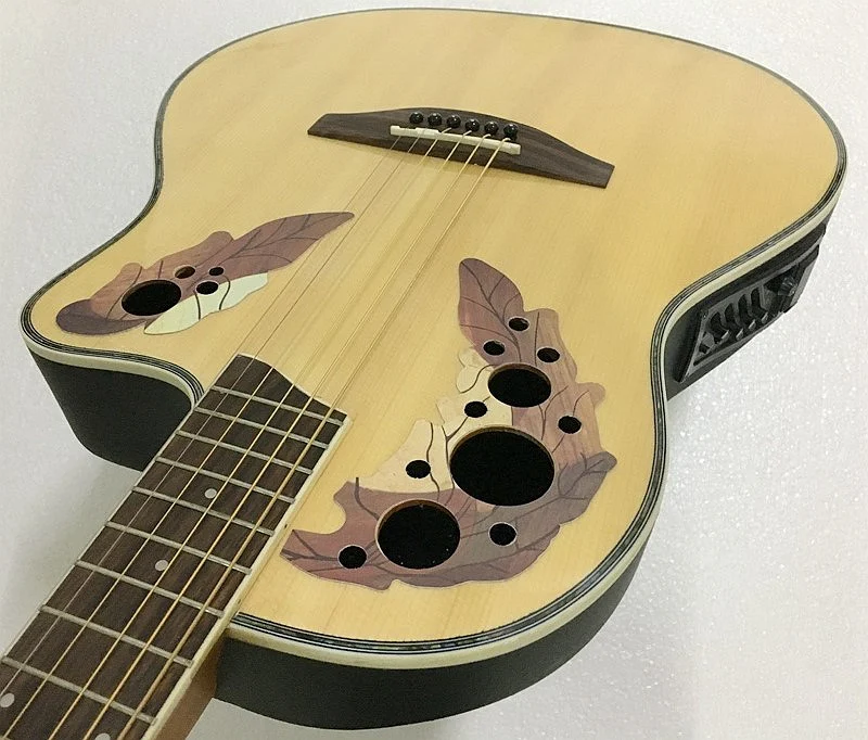 solid wood top electric round back ovation model guitar with case | Спорт и развлечения