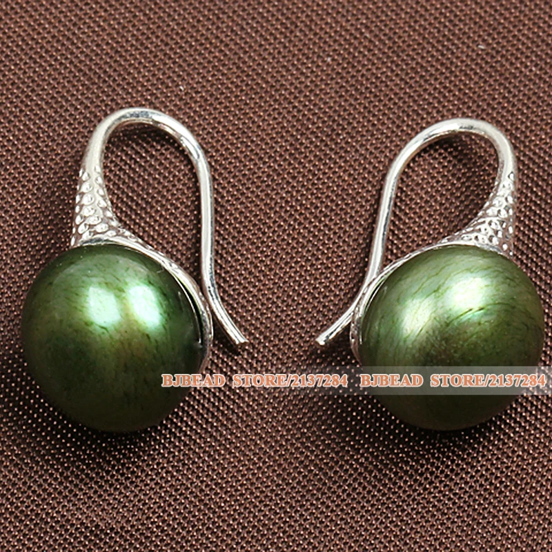 Серьги ручной работы в простом стиле из натурального риса форме армейского